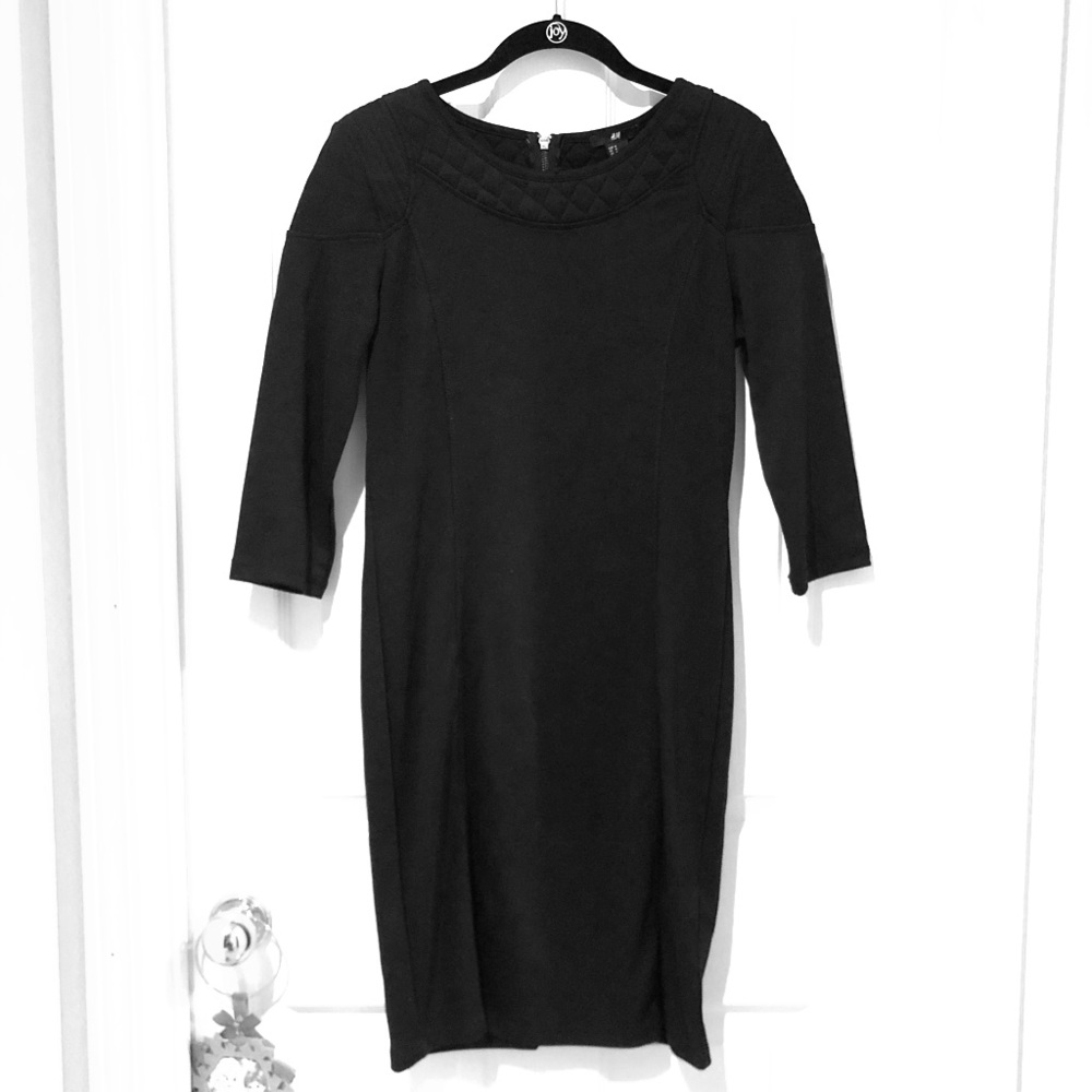 H&M Black Sleeve Dress